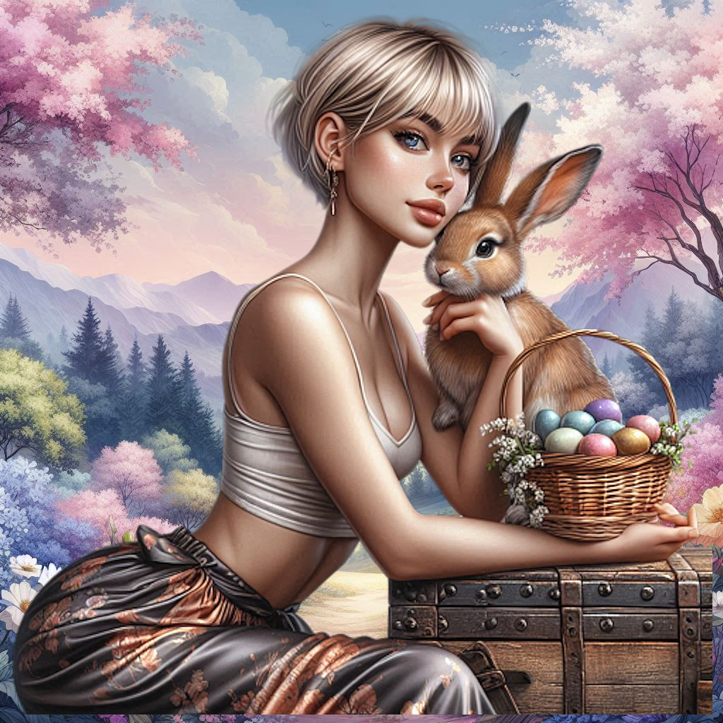 EASTER ROMANTIC WOMAN 02